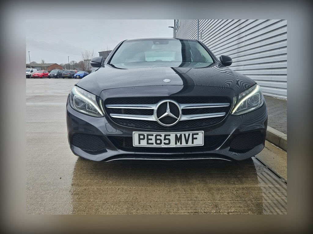 Mercedes-Benz C Class 2.1 C220d Sport Saloon Euro 6 S PE65MVF Black #3
