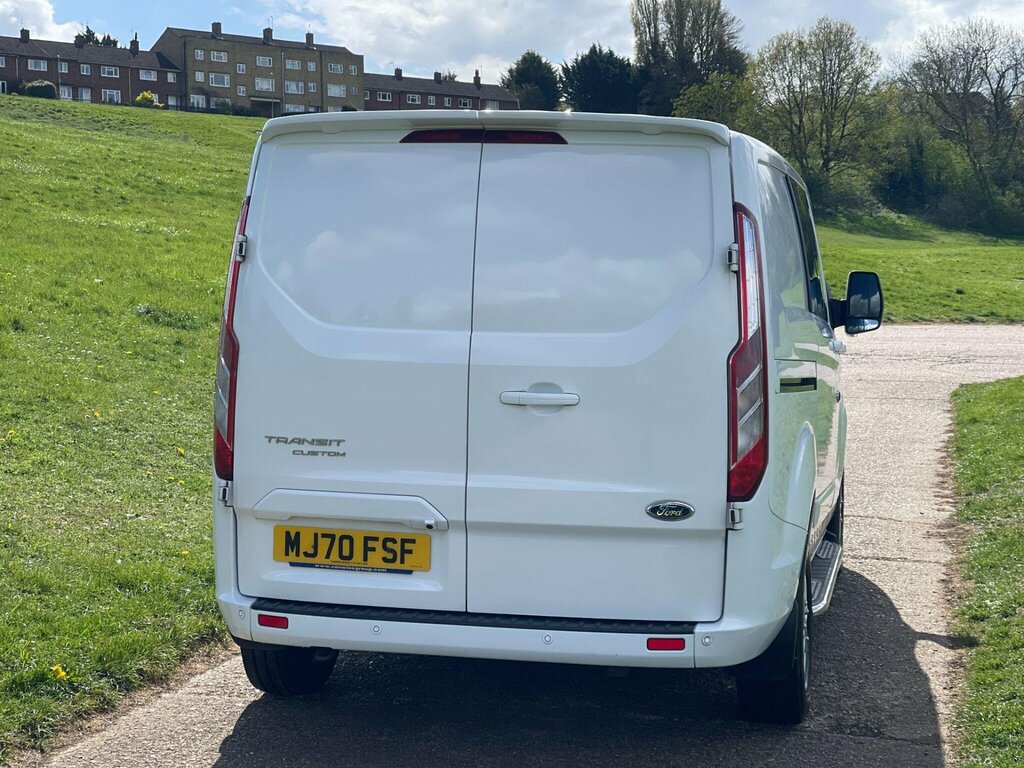 Ford Transit Custom 2.0 300 Ecoblue Limited Crew Van Double Cab Di MJ70FSF White #4