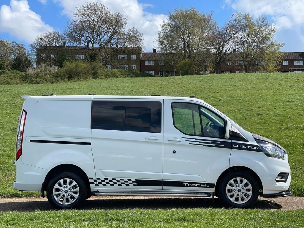Ford Transit Custom 2.0 300 Ecoblue Limited Crew Van Double Cab Di MJ70FSF White #3