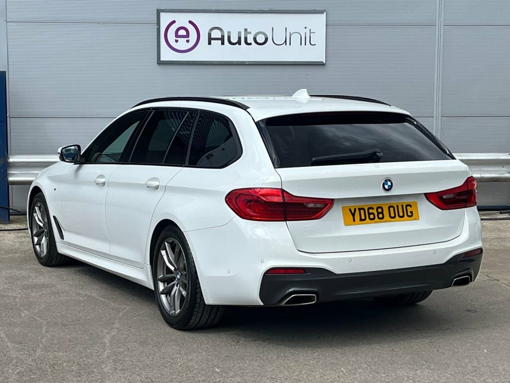 BMW 5 Series 2L M Sport YD68OUG White #4