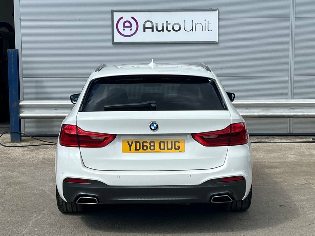 BMW 5 Series 2L M Sport YD68OUG White #5