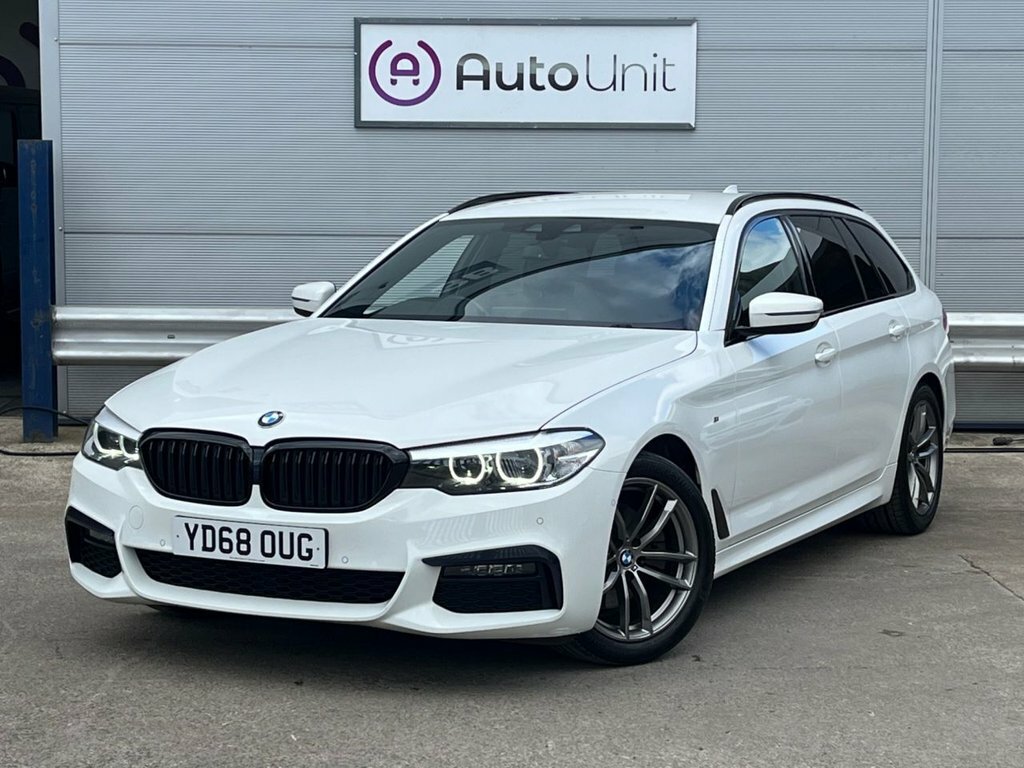 BMW 5 Series 2L M Sport YD68OUG White #3