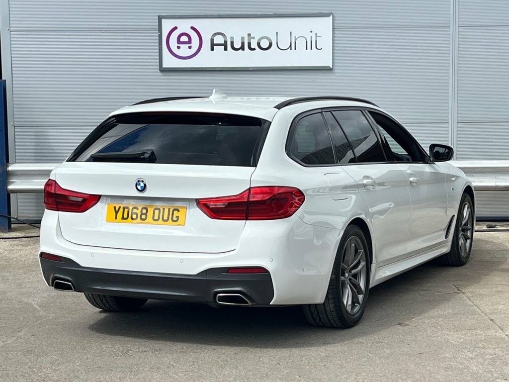 BMW 5 Series 2L M Sport YD68OUG White #6