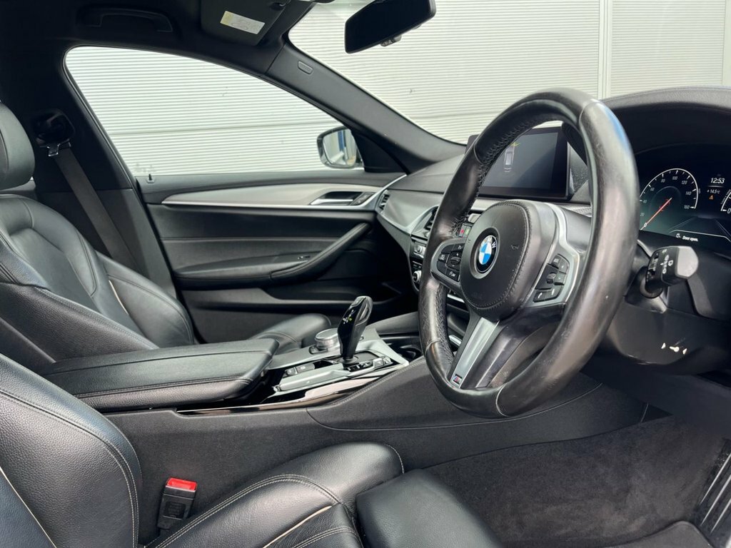 BMW 5 Series 2L M Sport YD68OUG White #5