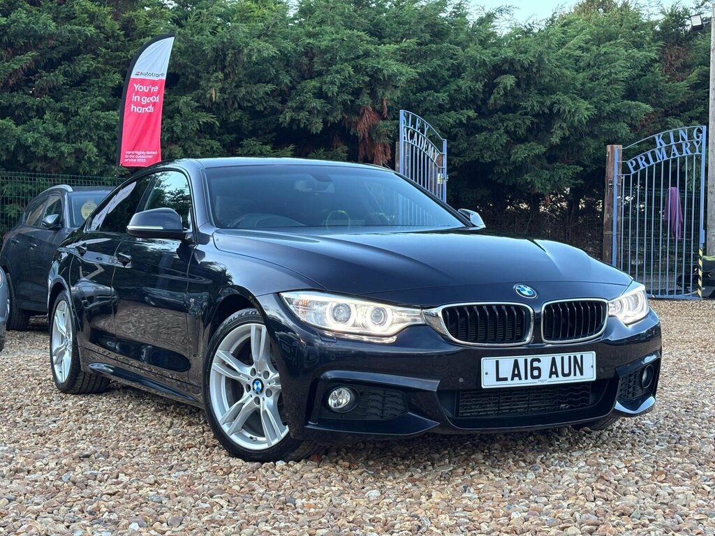 BMW 4 Series Gran Coupe 2.0 420D M Sport Euro 6 Ss 2016 LA16AUN Black #2