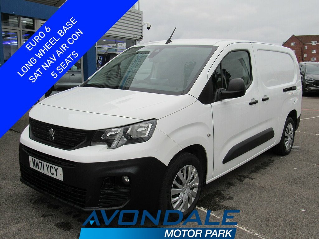 Peugeot Partner Partner 850 Lwb 5 Seats Professional Premium Crew White