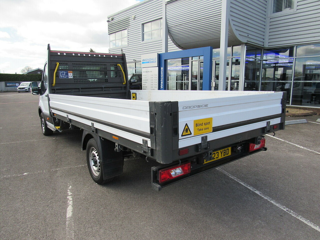 Ford Transit Custom 350 Ecoblue Leader L4 Xlwb Rwd Dropside 2.0 Ch BW23YBD White #3