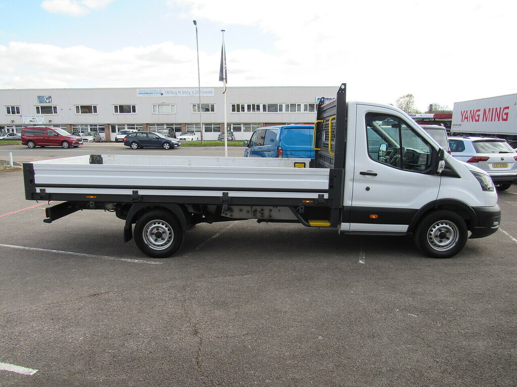 Ford Transit Custom 350 Ecoblue Leader L4 Xlwb Rwd Dropside 2.0 Ch BW23YBD White #6