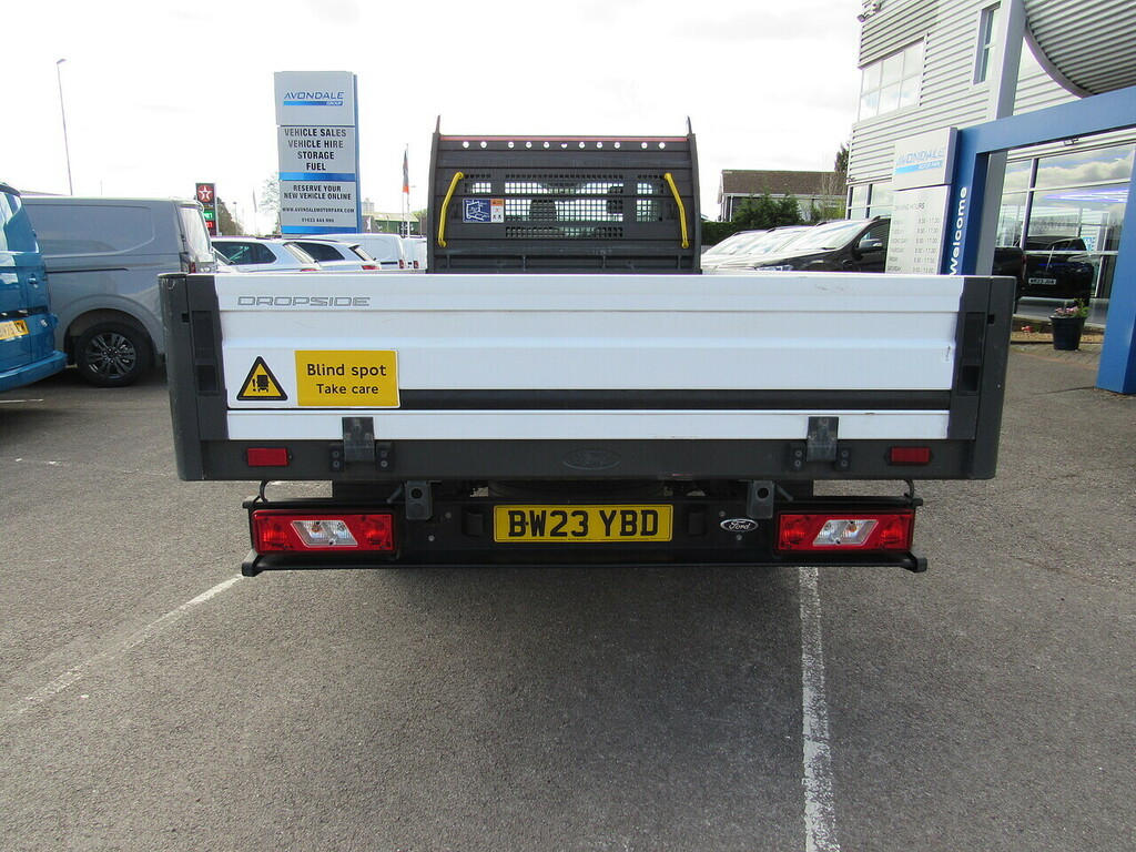Ford Transit Custom 350 Ecoblue Leader L4 Xlwb Rwd Dropside 2.0 Ch BW23YBD White #4