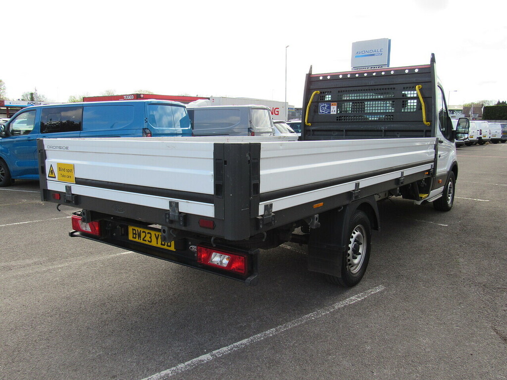 Ford Transit Custom 350 Ecoblue Leader L4 Xlwb Rwd Dropside 2.0 Ch BW23YBD White #5