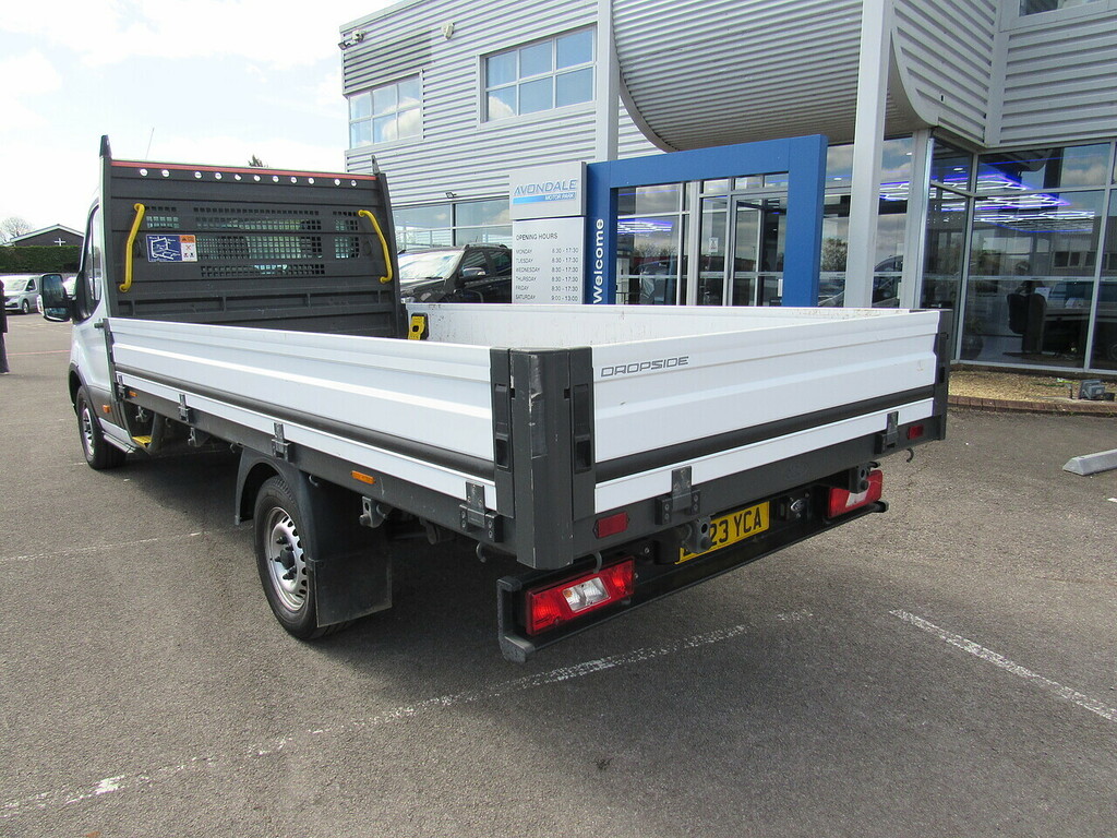 Ford Transit Custom 350 Ecoblue Leader L4 Xlwb Dropside Rwd 2.0 Ch BW23YCA White #4
