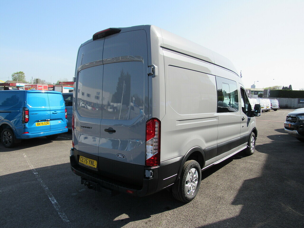 Ford Transit Custom 350 Ecoblue Trend L3 H3 7 Seats Kombi Crew Van Lwb CE75YNL Grey #3