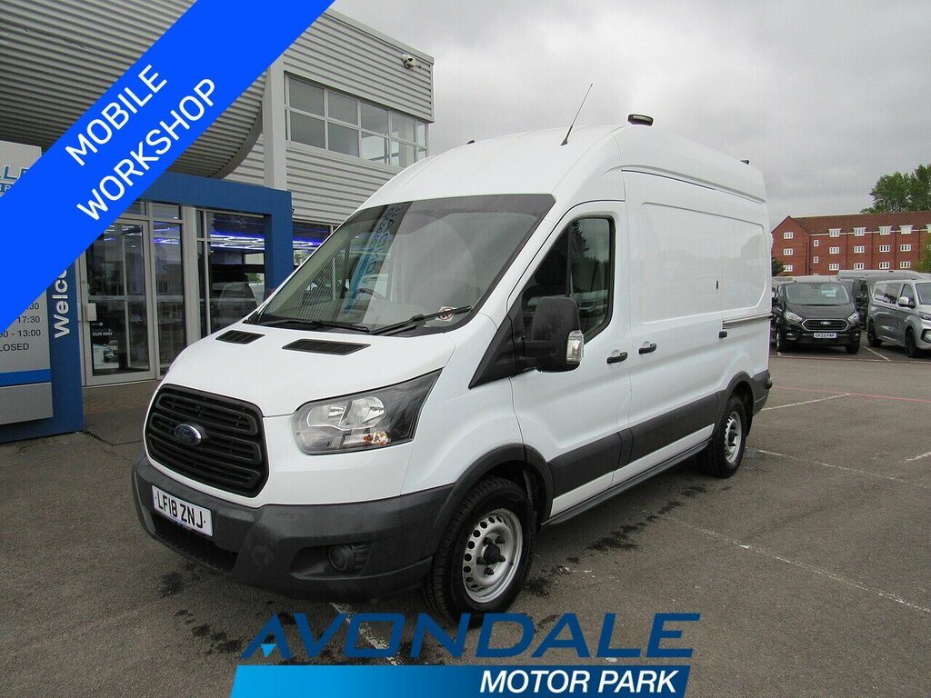 Ford Transit Custom 350 Ecoblue L2 H3 Mwb High Roof Mobile Workshop Va White