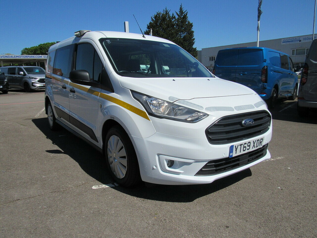Ford Transit Connect 1.5 230 Ecoblue Trend Crew Van Double Cab 6Dr Dies YT69XDR White #6