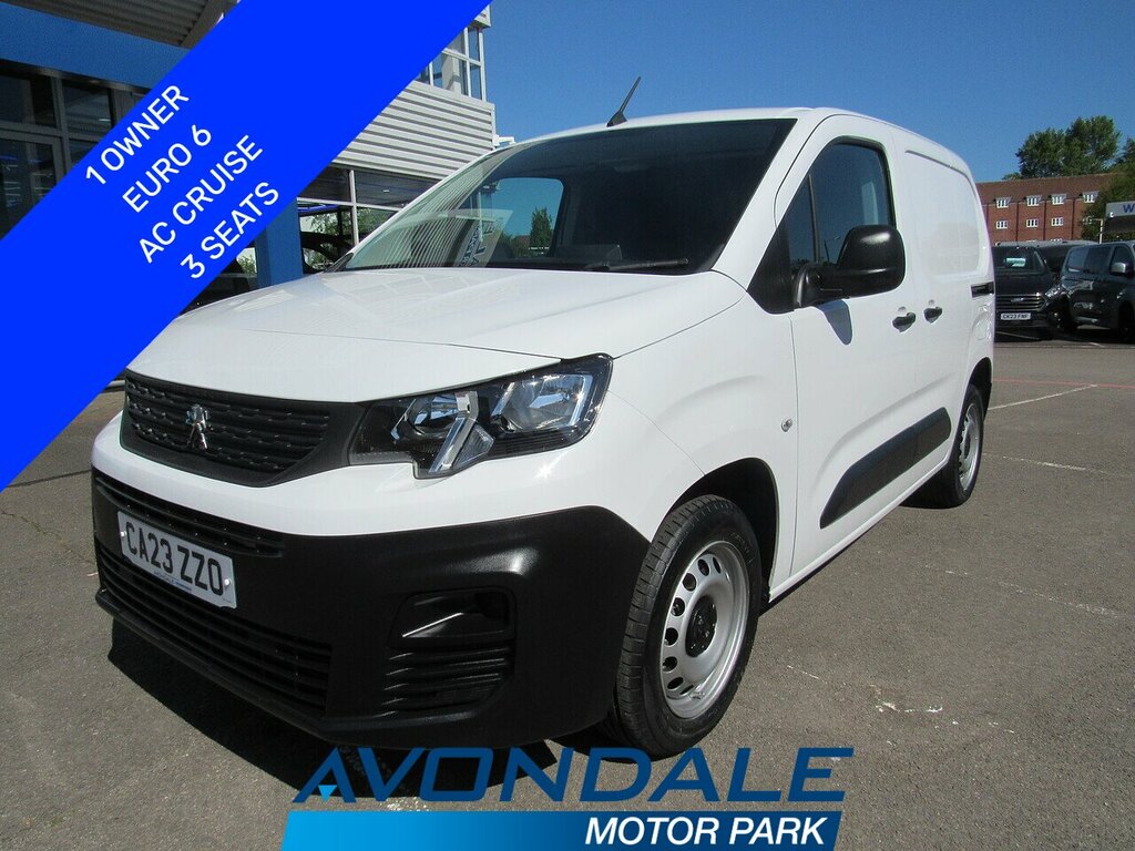 Peugeot Partner Bluehdi 1000 Professional Premium 1 Owner Euro 6 White