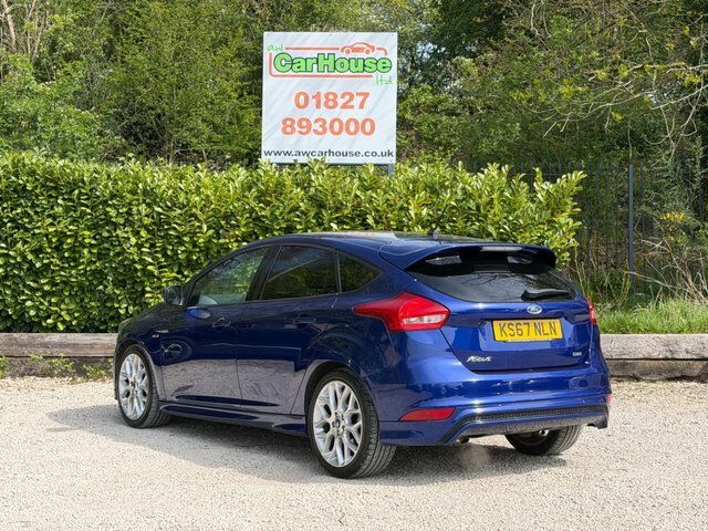 Ford Focus 1.0T Ecoboost St-line Hatchback KS67NLN Blue #3