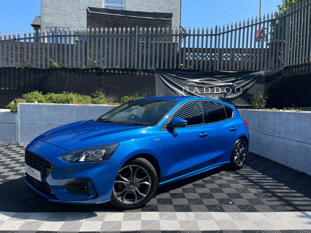 Ford Focus 1.0T Ecoboost St-line Euro 6 Ss OW70CUH Blue #5