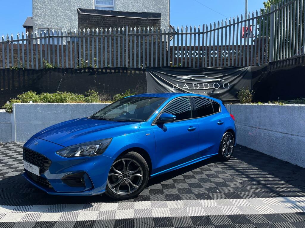 Ford Focus 1.0T Ecoboost St-line Euro 6 Ss OW70CUH Blue #4