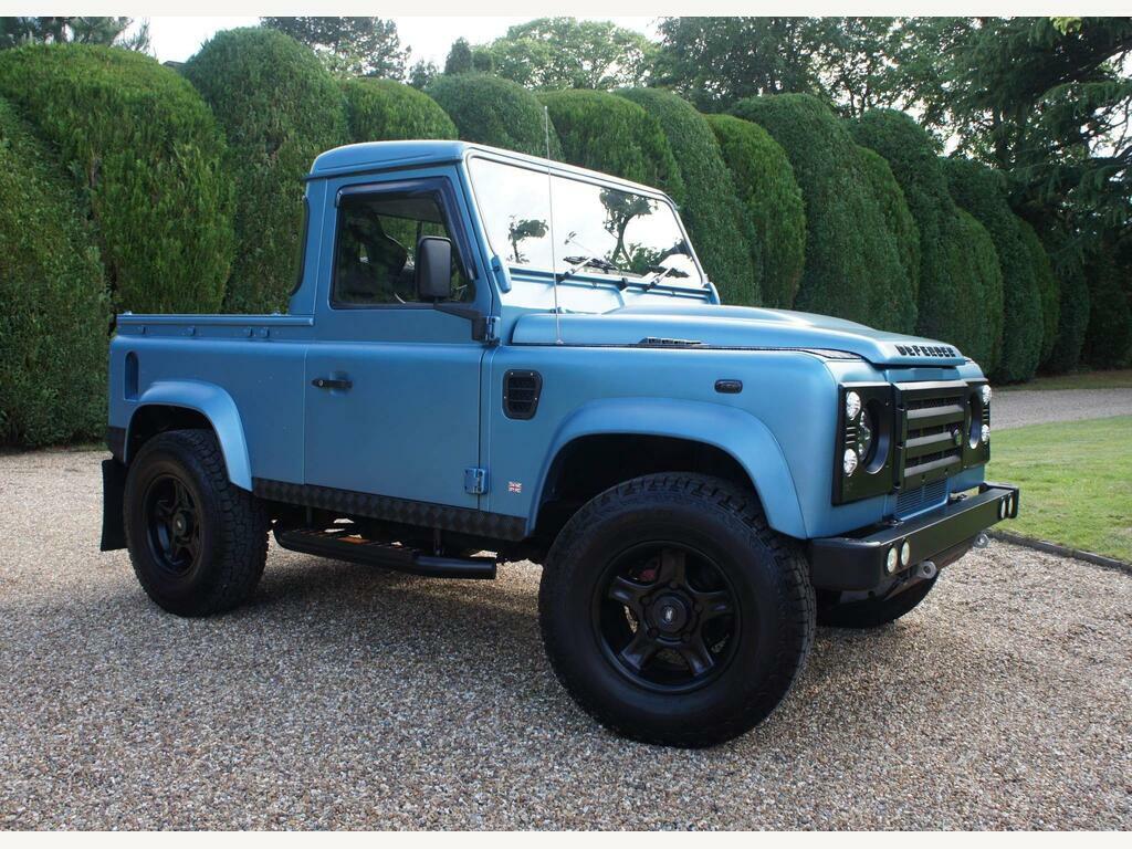Land Rover Defender 90 2.4 Tdi Pick-up Blue