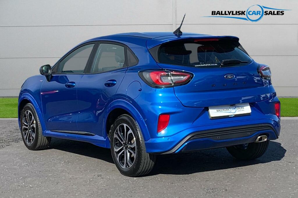 Ford Puma 1.0T 125Ps Mhev St-line In Desert Island Blue With TXZ4563 Blue #2