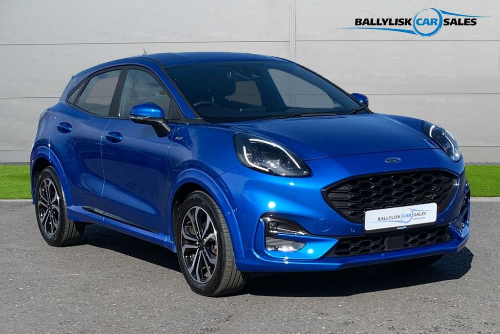 Ford Puma 1.0T 125Ps Mhev St-line In Desert Island Blue With Blue