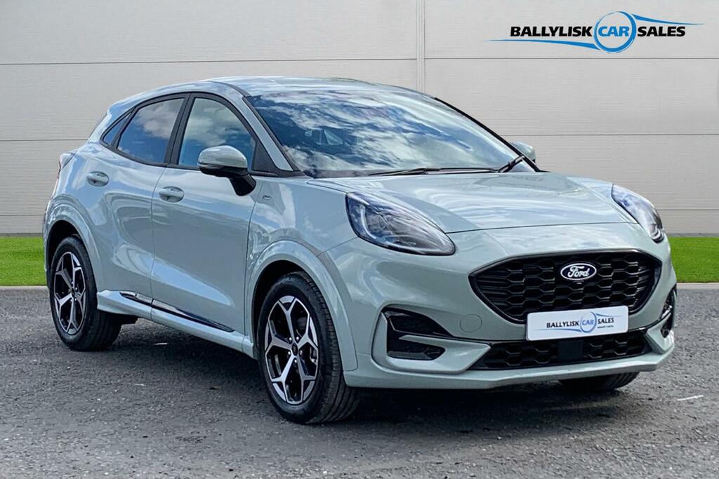 Ford Puma 1.0T 125Ps St-line In Cactus Grey With 900 Mi Grey