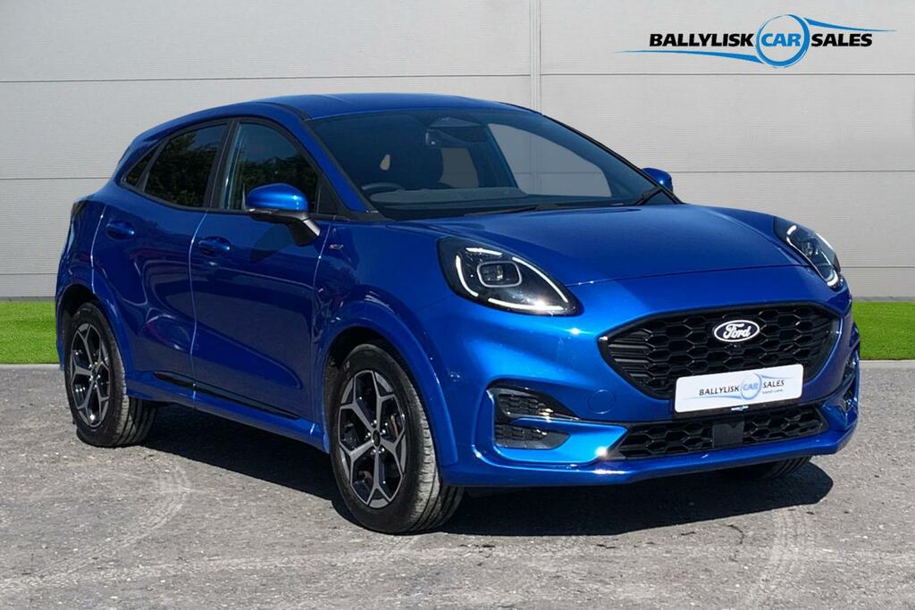 Ford Puma 1.0T 125Ps St-line In Desert Island Blue With 6K Blue