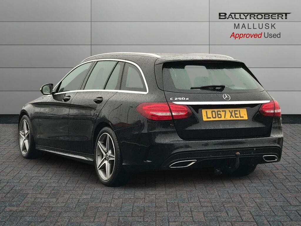 Mercedes-Benz C Class C250d Amg Line 9G-tronic LO67XEL Black #2