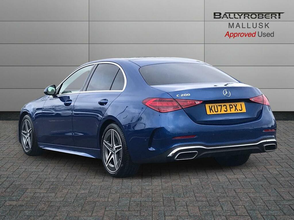 Mercedes-Benz C Class C200 Amg Line 9G-tronic KU73PXJ Blue #2