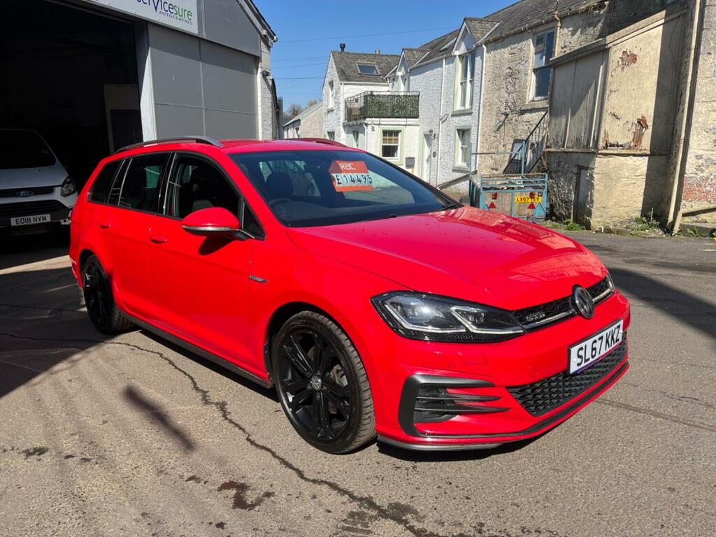 Volkswagen Golf Estate 2.0 Tdi Gtd 2017 SL67KKZ Red #2
