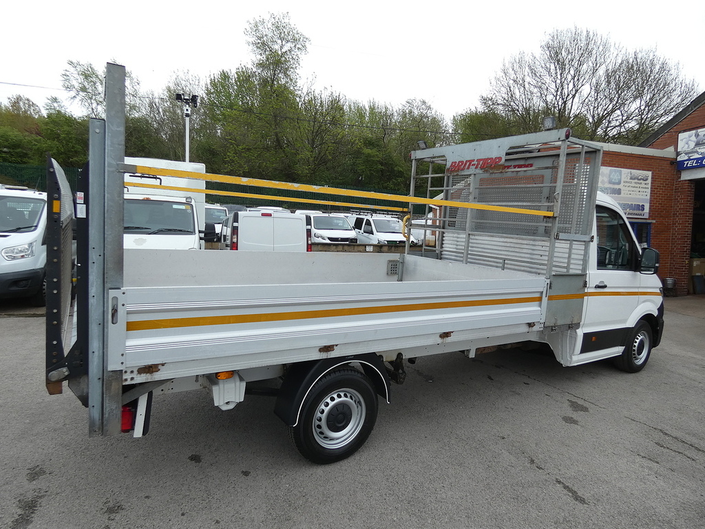 Volkswagen Crafter 2.0Tdi Cr35 Startline Dropside Pickup Tail Lift Fs YR21GWM White #5