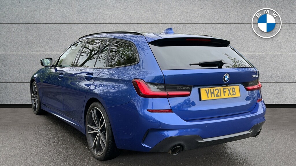 BMW 3 Series 2.0 320D Mht M Sport Touring Hybrid Aut YH21FXB Blue #2