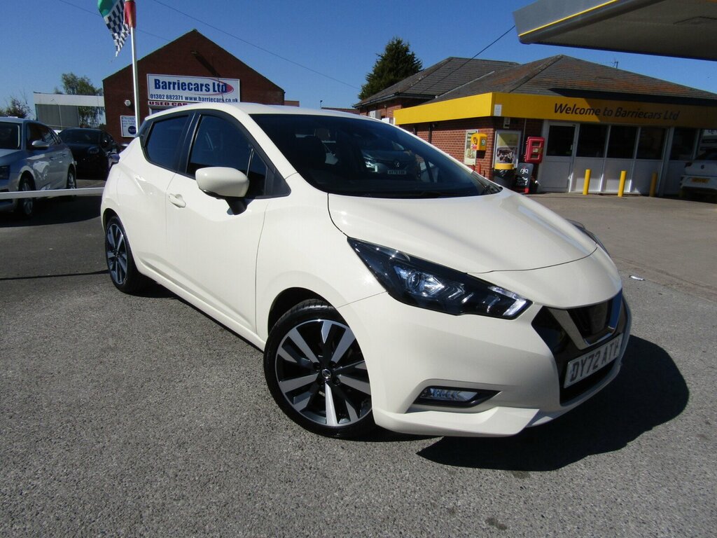 Nissan Micra 1.0 Ig-t Tekna Euro 6 S S DY72ATV White #3