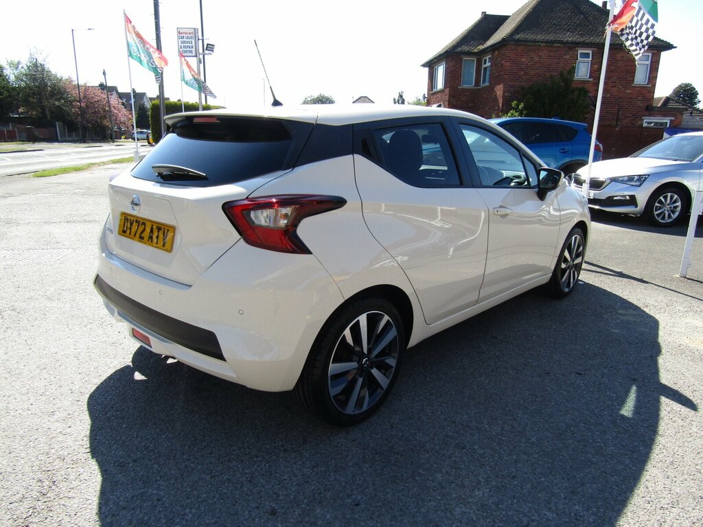 Nissan Micra 1.0 Ig-t Tekna Euro 6 S S DY72ATV White #5