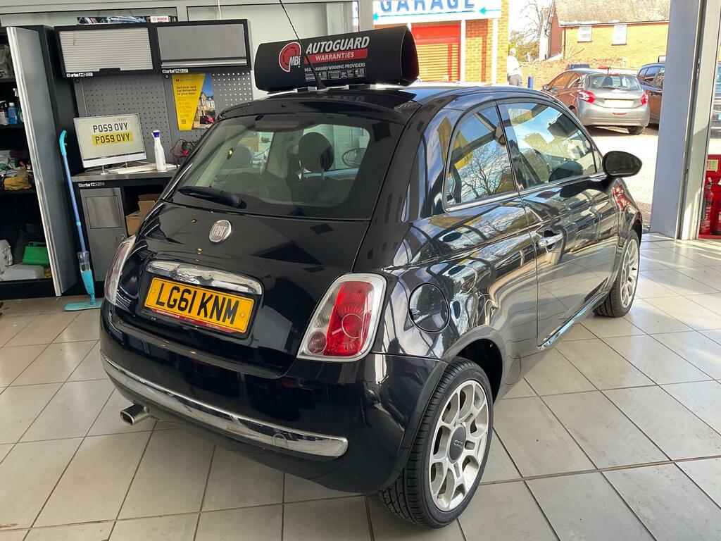 Fiat 500 Lounge Black #5