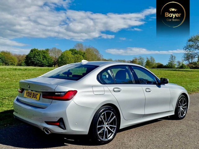 BMW 3 Series 320D Sport Saloon YD19BUC Silver #4