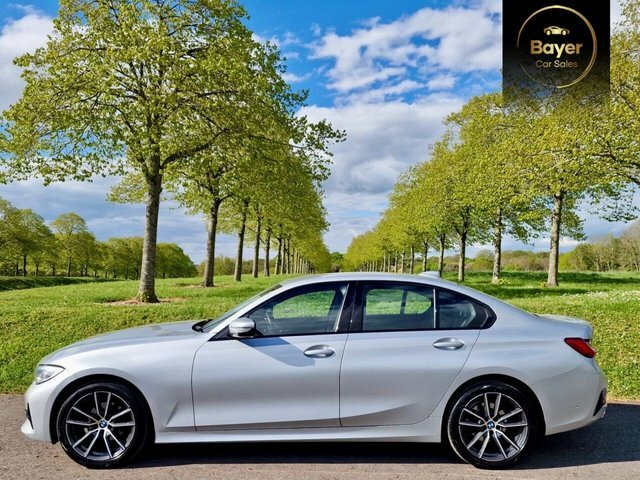 BMW 3 Series 320D Sport Saloon YD19BUC Silver #3