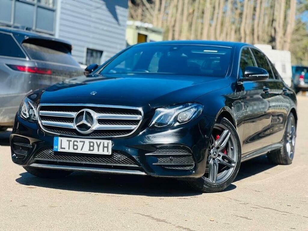 Mercedes-Benz E Class Saloon 2.0 E220d Amg Line G-tronic Euro 6 Ss 4 LT67BYH Black #2
