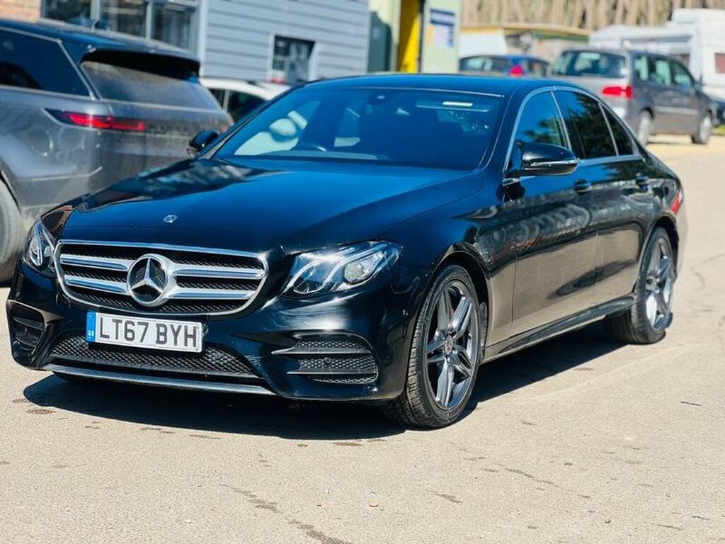 Mercedes-Benz E Class Saloon 2.0 E220d Amg Line G-tronic Euro 6 Ss 4 LT67BYH Black #4