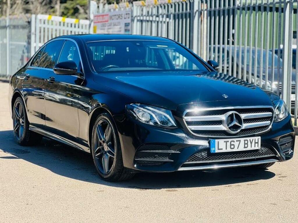 Mercedes-Benz E Class Saloon 2.0 E220d Amg Line G-tronic Euro 6 Ss 4 LT67BYH Black #3