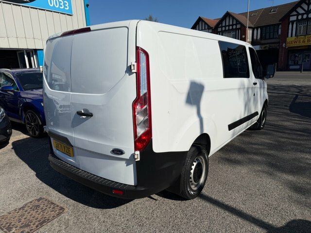 Ford Transit Custom 2021 2.0 300 Ecoblue Leader Crew Van Double Cab SK71YZE White #3