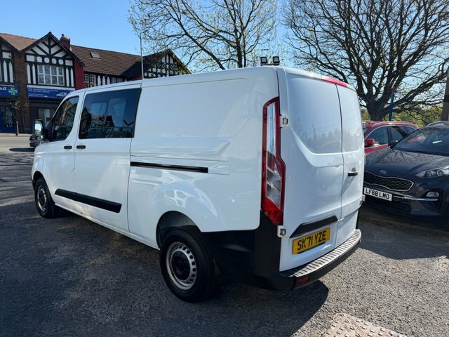 Ford Transit Custom 2021 2.0 300 Ecoblue Leader Crew Van Double Cab SK71YZE White #5