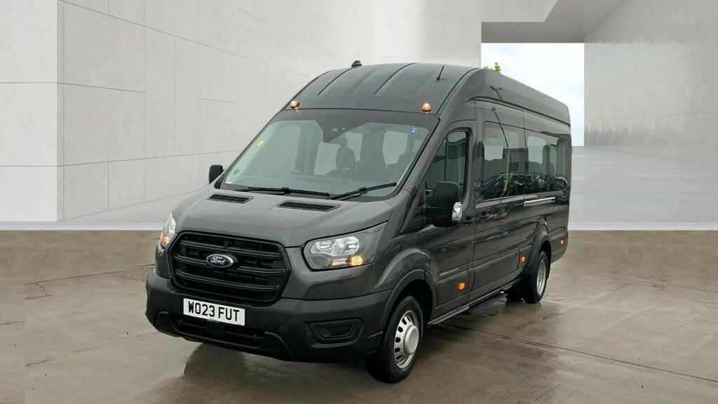 Ford Transit Custom 2023 2.0 460 Ecoblue Leader Minibus Double Cab WO23FUT Grey #2