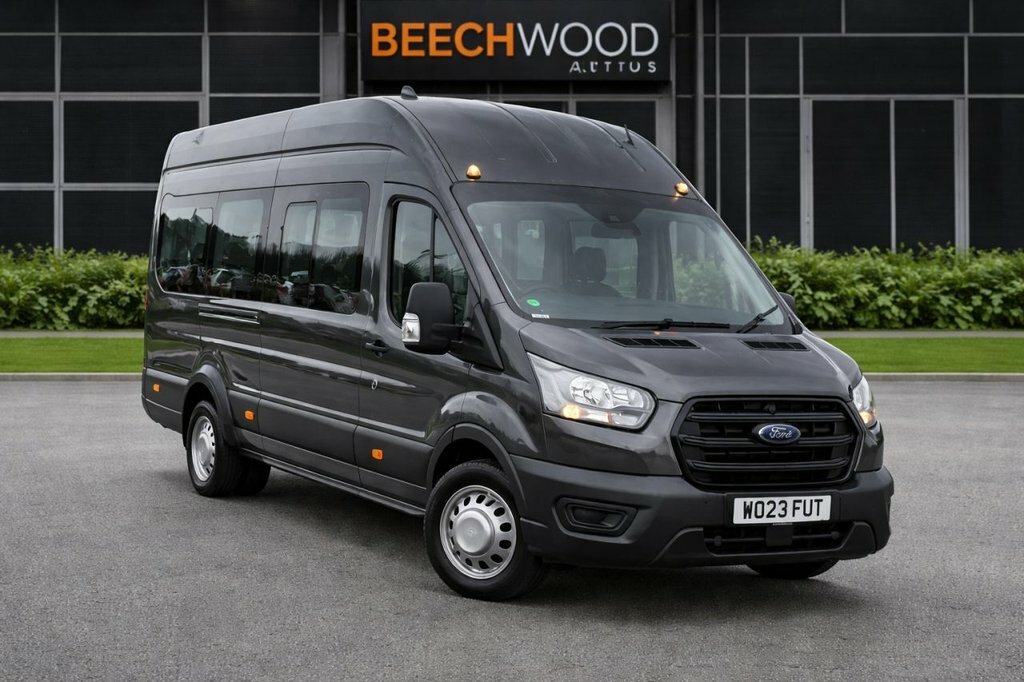 Ford Transit Custom 2023 2.0 460 Ecoblue Leader Minibus Double Cab Grey
