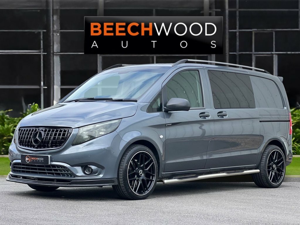 Mercedes-Benz Vito 2018 2.1 119 Cdi Bluetec Sport Crew Van Double Cab YA67ZZU Grey #2