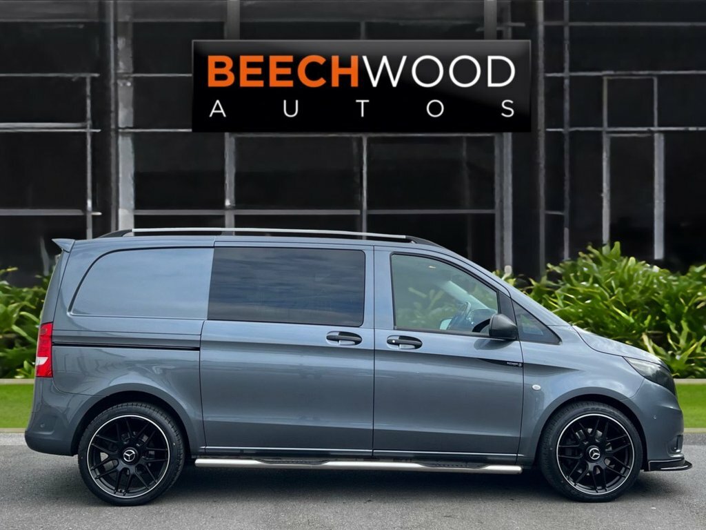 Mercedes-Benz Vito 2018 2.1 119 Cdi Bluetec Sport Crew Van Double Cab YA67ZZU Grey #4