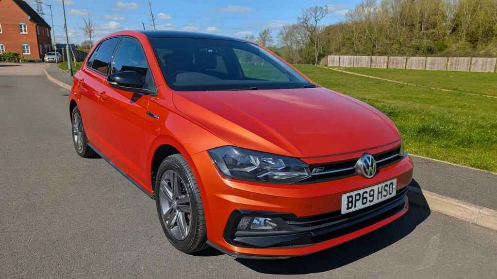 Volkswagen Polo 1.0 Tsi R-line BP69HSO Orange #2