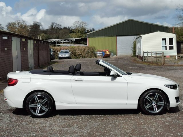BMW 2 Series 218I Sport Convertible White #3