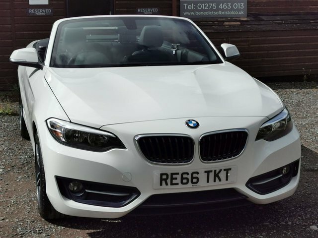 BMW 2 Series 218I Sport Convertible White #6