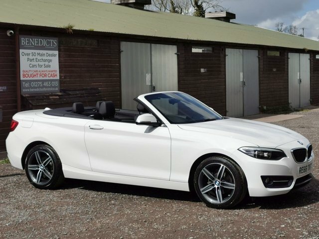BMW 2 Series 218I Sport Convertible White #4